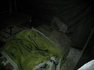 My Bed, on the other side of the rear entrance